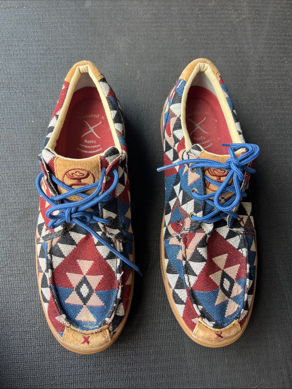 TWISTED X Men's Hooey Graphic Pattern Canvas Shoe (MHYC006) Sz 11M